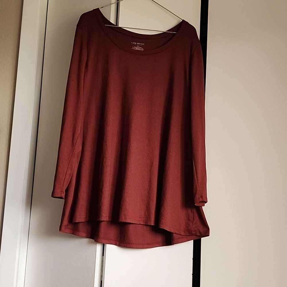 Rust colored Lane Bryant l/s top